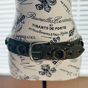 Wild Card Size Small Steampunk Canvas Belt